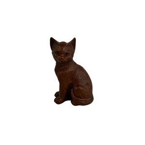 Red Mill Pecan Sitting Kitten Cat Figure Paperweight 1992